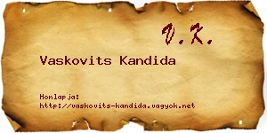 Vaskovits Kandida névjegykártya